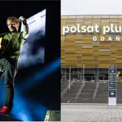 Ed Sheeran na koncercie w Polsce, na Polsat Plus Arena Gdańsk.