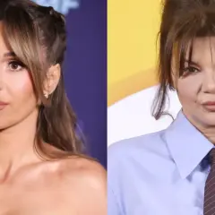 Doda i Beata Kozidrak na zdjęciu. Doda w białej kreacji, Beata w koszuli i krawacie.