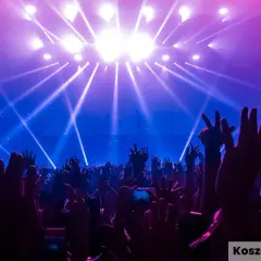 Tłum na koncercie, ręce w górze, światła sceny. Bilet VIP Sunrise co daje? Lepsze wrażenia!