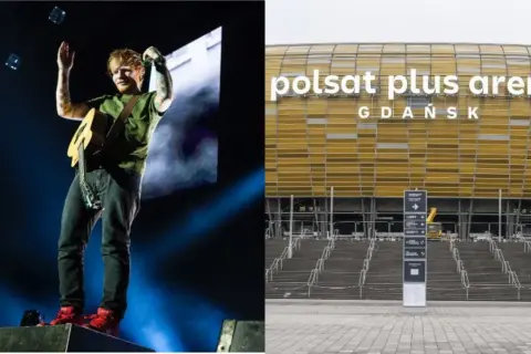 Ed Sheeran na koncercie w Polsce, na Polsat Plus Arena Gdańsk.