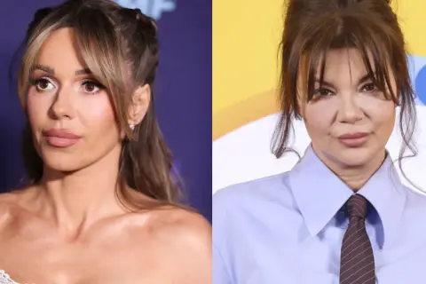 Doda i Beata Kozidrak na zdjęciu. Doda w białej kreacji, Beata w koszuli i krawacie.