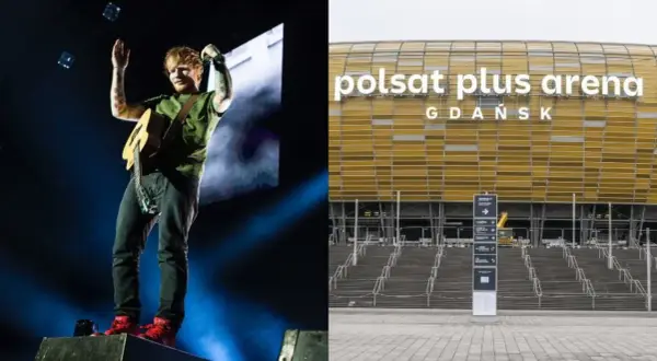 Ed Sheeran na koncercie w Polsce, na Polsat Plus Arena Gdańsk.