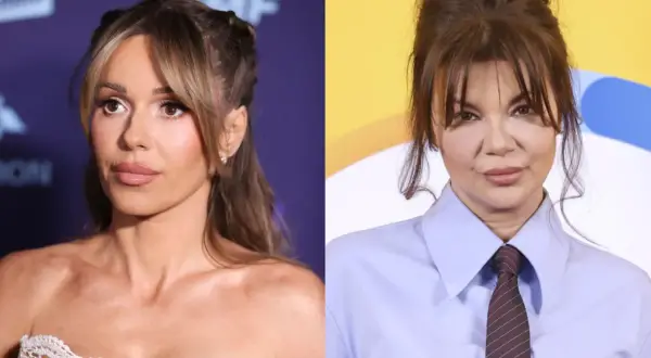 Doda i Beata Kozidrak na zdjęciu. Doda w białej kreacji, Beata w koszuli i krawacie.