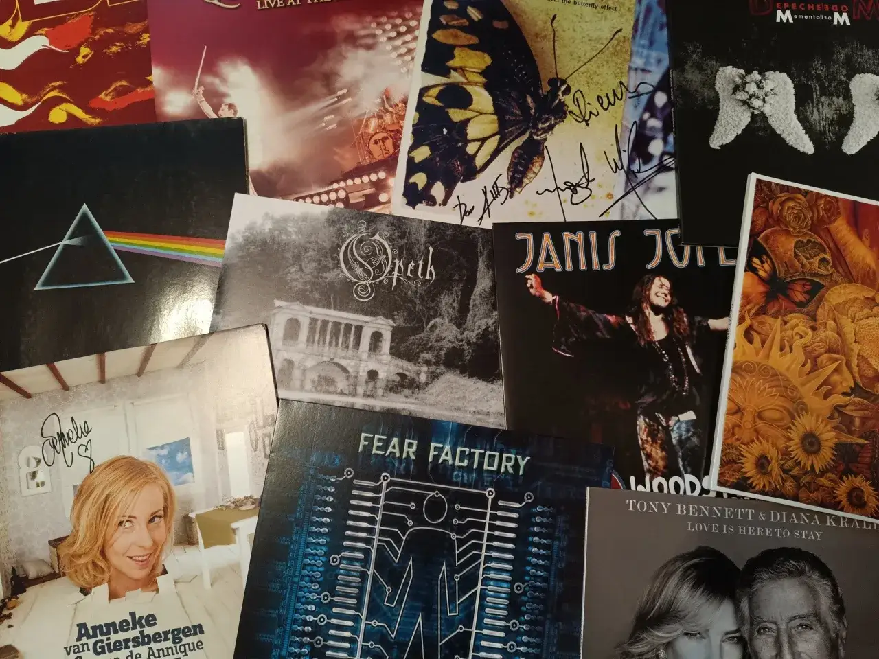 Kolekcja płyt winylowych: Pink Floyd, Opeth, Janis Joplin, Fear Factory, Tony Bennett & Diana Krall. Co to znaczy? To muzyka!