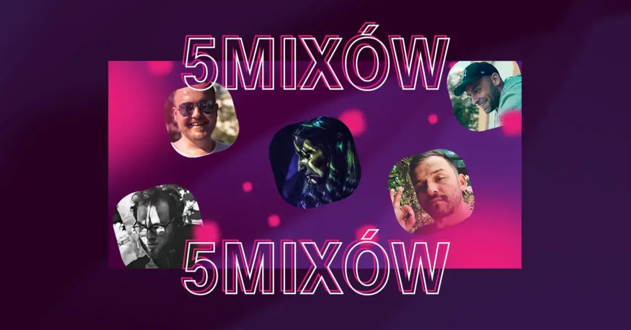Pięciu znanych polskich DJ-&oacute;w w kolażu 