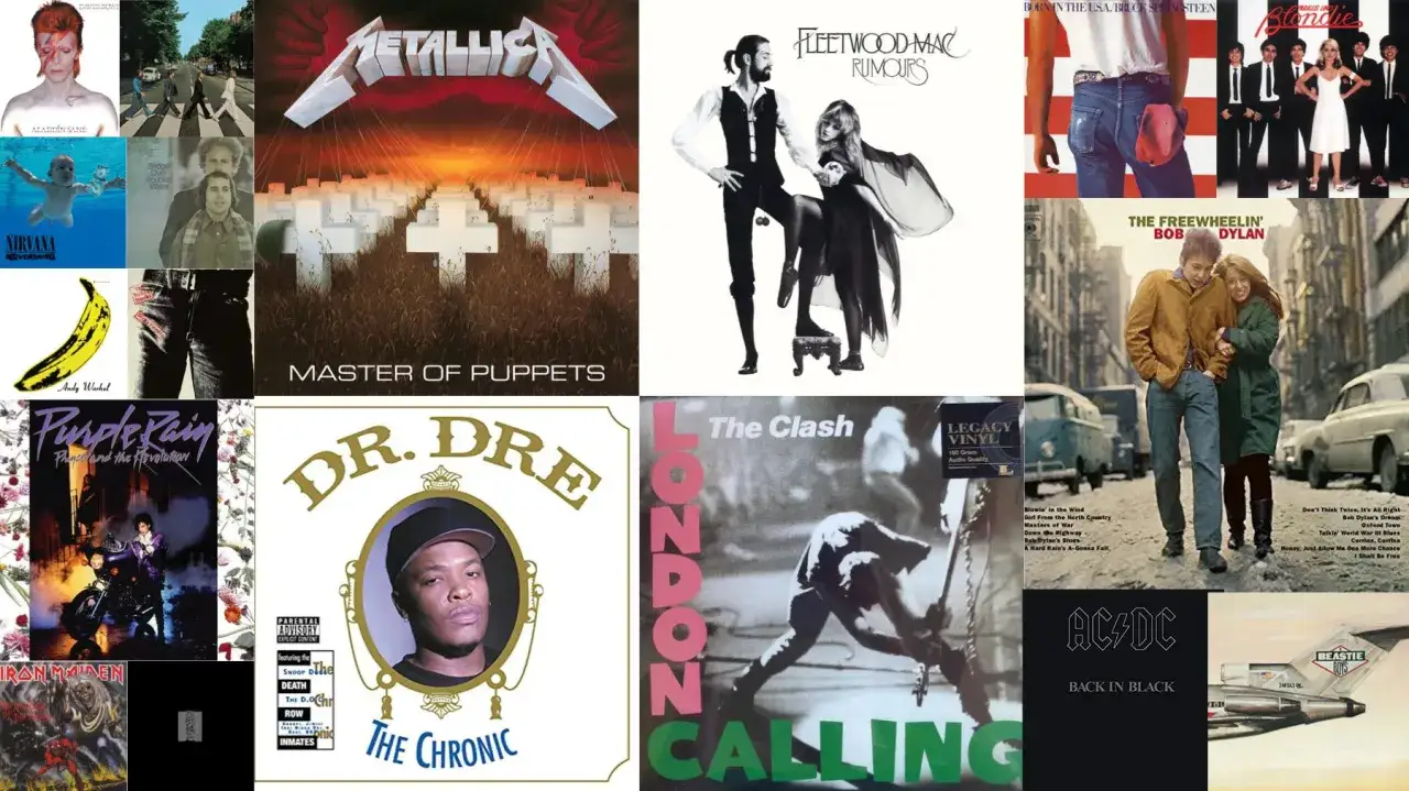 Najważniejsze płyty w historii muzyki: od Davida Bowiego, przez Nirvanę, po Dr. Dre. Ikony rocka, popu i hip-hopu.