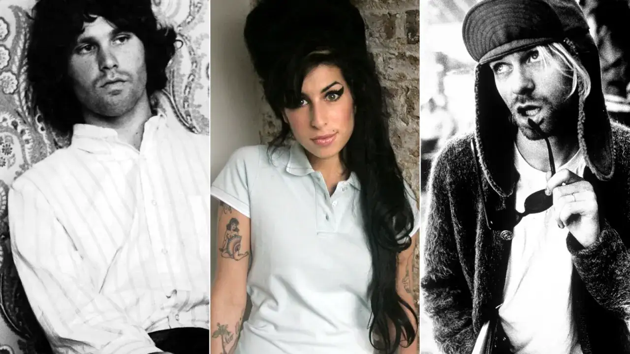 Jim Morrison, Amy Winehouse i Kurt Cobain – ikony muzyki, które tworzą grupę 27.